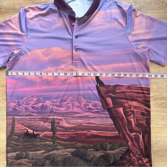 Greyson Canyon Stalk Short Sleeve Performance Polo Size Large - Picture 6 of 9